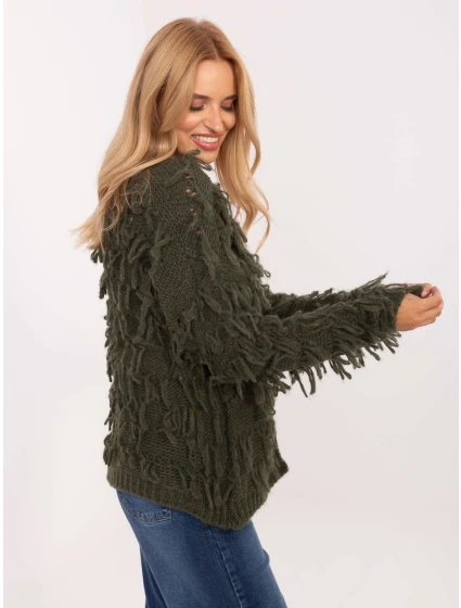 Sweter MI SW model 21309906 khaki - FPrice Sweter MI SW model 21309906 khaki - FPrice