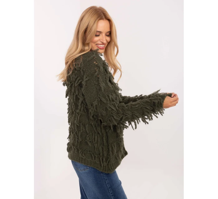 Sweter MI SW model 21309906 khaki - FPrice Sweter MI SW model 21309906 khaki - FPrice