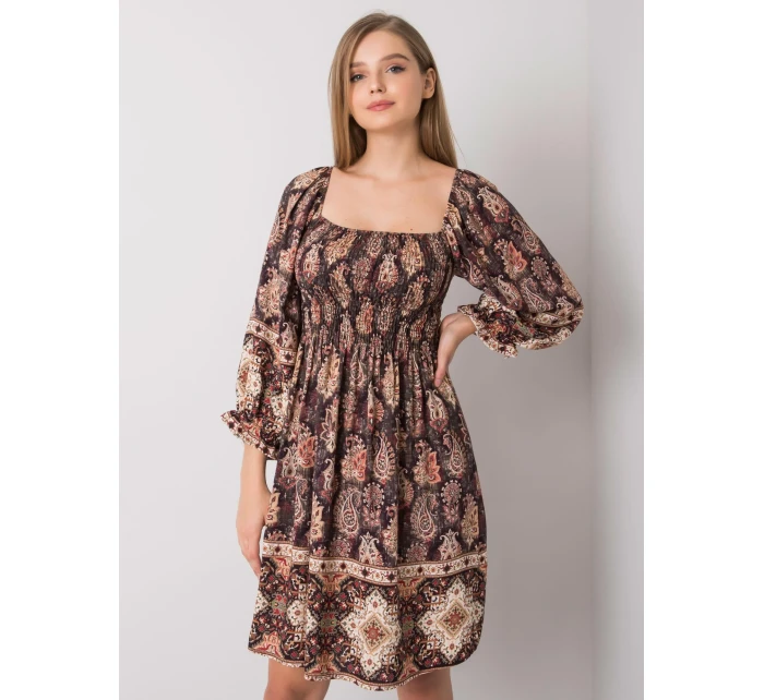 TW SK BI H3748 šaty.22X tmavě hnědá