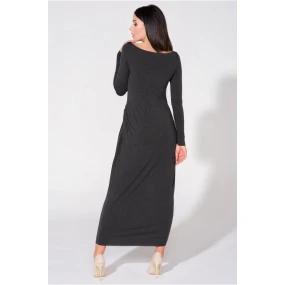 Dámské večerní šaty T143/1 tmavě šedé - Tessita