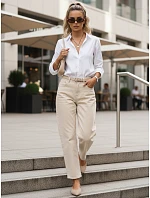 Jeansy damskie fit z wysokim stanem model 22136262 - FashionStreet