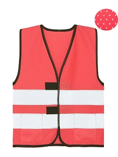 – Dětská síťovaná bezpečnostní vesta 76.1 neon pink model 22461391 - Korntex