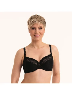 podprsenka s kosticí . černá  model 21019000 - RosaFaia