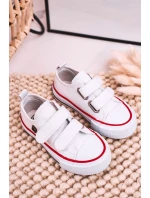 Dětské Tenisky Na Suchý Zip BIG STAR HH374199 Bile