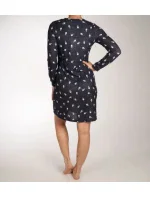 Dámská noční košile 11232-438-2 tm. modrá se vzorem - Rebelle Dámská noční košile 11232-438-2 tm. modrá se vzorem - Rebelle