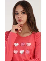 Dámské pyžamo dlouhé Valentýna
