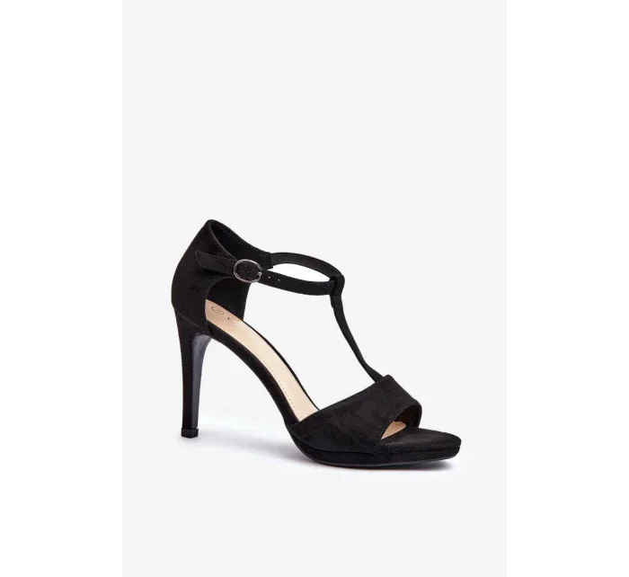 Sandály na podpatku model 196238 Step in style Sandály na podpatku model 196238 Step in style