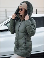 Dámská zimní bunda s kapucí KRISTA zelená FashionStreet TY4729