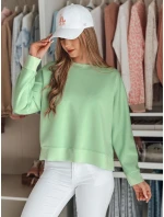 Dámská máslová halenka oversize s přívěskem NUBISS mint FashionStreet RY2801