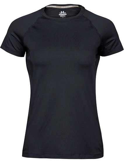 Tee Jays TJ 7021 Dámské sportovní tričko CoolDry 18.7021 black Tee Jays TJ 7021 Dámské sportovní tričko CoolDry 18.7021 black