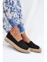Dámské Espadrilky Na Platformě model 21691926 Černé - VINCEZA