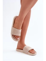 Lehké Dámské Pantofle Big Star OO274035 Béžové