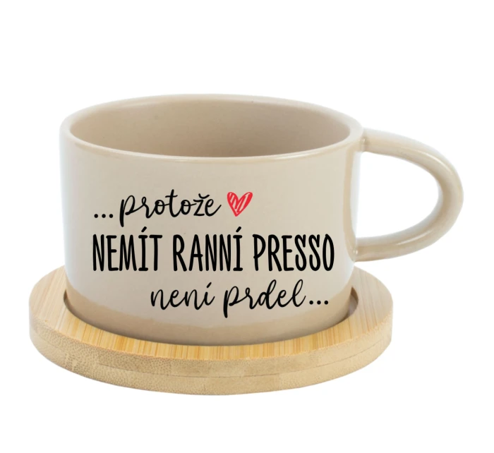 Hrníček makronka - Protože [doplň si sám] není prdel