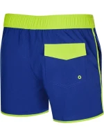 Pánské plavecké šortky Axel 23 Tmavě modrá se zelenou - AQUA SPEED