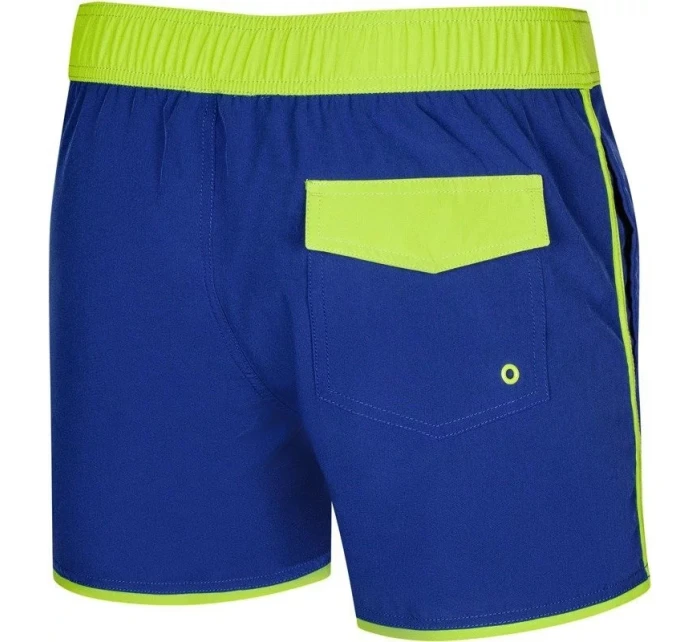 Pánské plavecké šortky Axel 23 Tmavě modrá se zelenou - AQUA SPEED