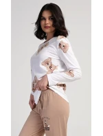 Dámské pyžamo dlouhé Teddy model 21362790 - Vienetta