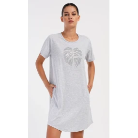 Dámské domácí šaty s krátkým rukávem Alžběta