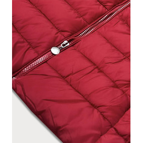 Krátká červená dámská zimní bunda (YP-20091-8)