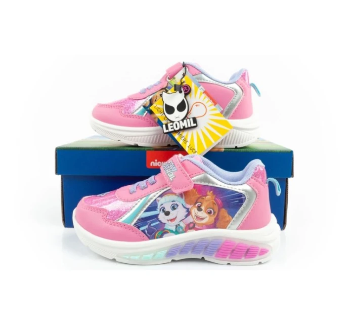 Leomil dívčí sportovní obuv Psi Patrol dětské LED tenisky Leomil dívčí sportovní obuv Psi Patrol dětské LED tenisky