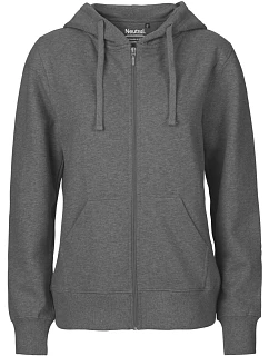 Neutral O 83301 Dámská mikina s kapucí z bio bavlny 77.8331 dark heather