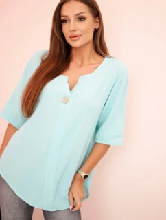 Dámská mušelínová košile s knoflíkem mincovna