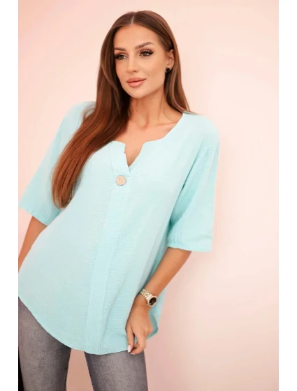 Dámská mušelínová košile s knoflíkem mincovna