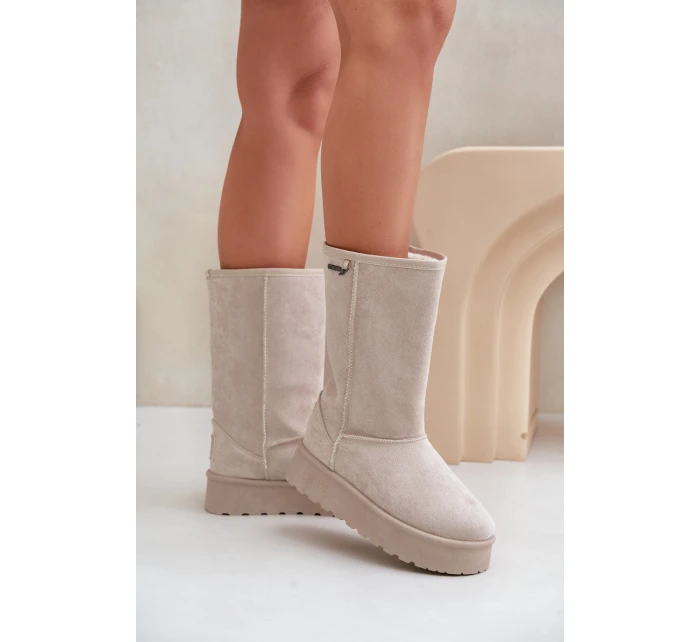 Vysoké Sněhule Na Platformě Big Star model 21679168 Světle Béžové - Big Star Shoes