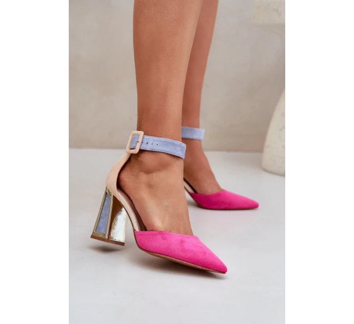 Sandály Na Podpatku Se Fuchsie model 21684431 - Boto Sandály Na Podpatku Se Fuchsie model 21684431 - Boto