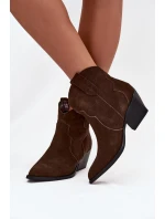 Nakopávací dámské kožené boty z přírodního semiše čokoládové Beretta Nakopávací dámské kožené boty z přírodního semiše čokoládové Beretta