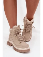 Zateplené dámské workery model 21728471 Béžové - Lee Cooper