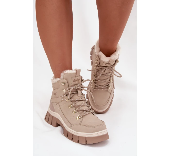 Zateplené dámské workery model 21728471 Béžové - Lee Cooper