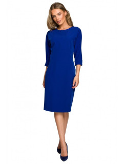 model 17678310 Pouzdrové šaty s netopýřími rukávy královská modř - STYLOVE