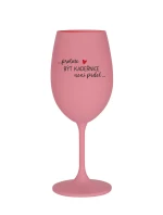 PROTOŽE BÝT KADEŘNICE NENÍ PRDEL - růžová sklenice na víno 350 ml
