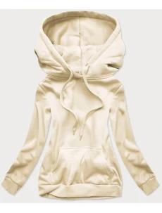 Dámská tepláková mikina v ecru barvě (W02-67)