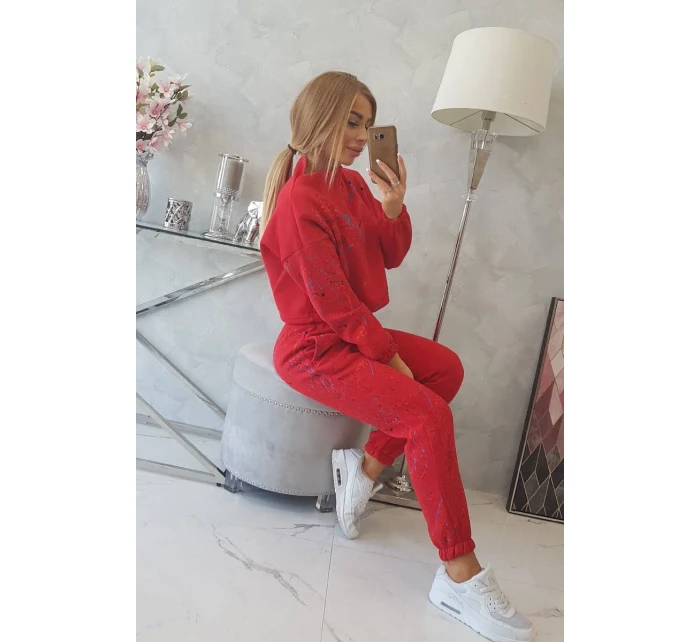 Izolovaná sada s barevným potiskem červená