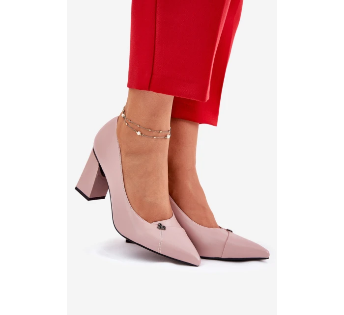 Elegantní Lodičky Na Podpatku Vinceza 62224 Růžové