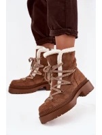 Dámské sněhule s kožíškem Camel model 21715007 - Boto