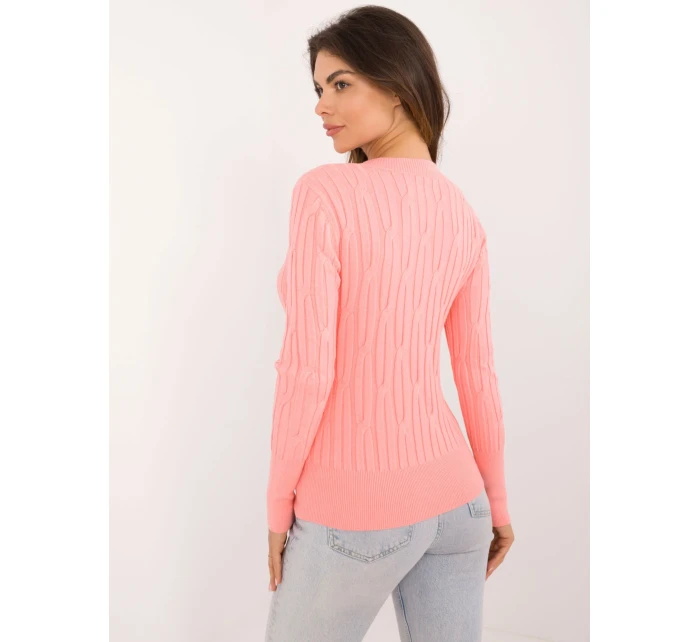 Sweter AT SW  brzoskwiniowy model 20493363 - FPrice