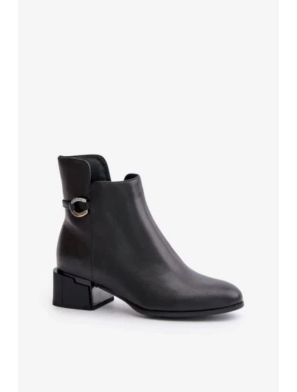 Zateplené Dámské Kotníkové Boty Na Podpatku Na Zip Černé Vinceza Zateplené Dámské Kotníkové Boty Na Podpatku Na Zip Černé Vinceza