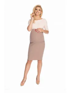 Dámská těhotenská sukně 1705 Béžová - PeeKaBoo