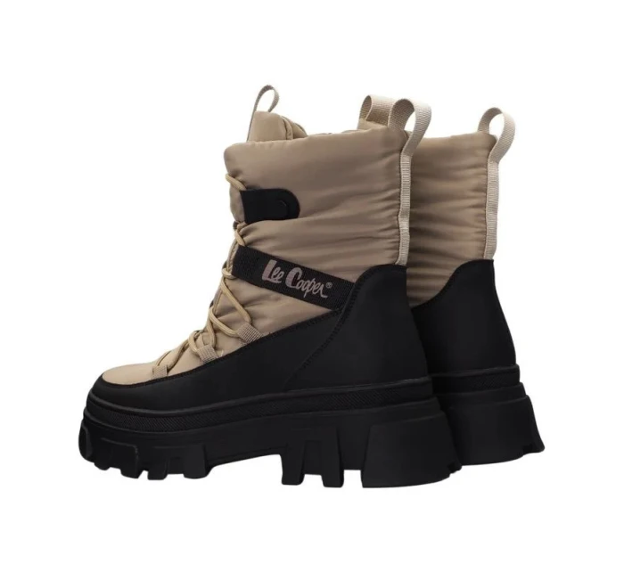 Dámské sněhové boty W LCJ-24-47-3143LA Béžová s černou - Lee Cooper Dámské sněhové boty W LCJ-24-47-3143LA Béžová s černou - Lee Cooper