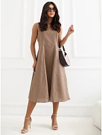 Dámské šaty model 22365129 hnědé - FPrice Dámské šaty model 22365129 hnědé - FPrice