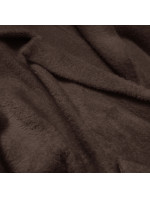 Hnědý vlněný přehoz přes oblečení typu alpaka (7108)