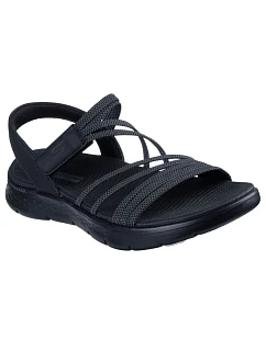 Dámské sandály Skechers GO WALK FLEX SANDAL EMMA 141473 BKGY