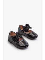 dětské baleríny na suchý zip s mašlí černé model 21654243 - EVENTO