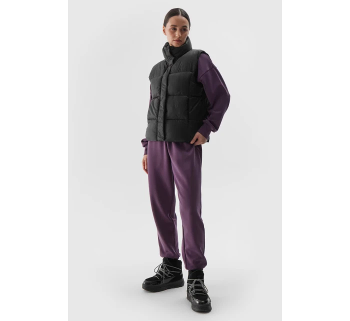 Pánská Bezrukávová Pěnová Vesta Se Syntetickým Výplní Černá 4F 4FWAW24TVJAF140-20S Pánská Bezrukávová Pěnová Vesta Se Syntetickým Výplní Černá 4F 4FWAW24TVJAF140-20S