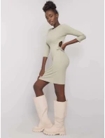 Dámské šaty LK SK model 19392225 pistáciové - Lakerta Dámské šaty LK SK model 19392225 pistáciové - Lakerta