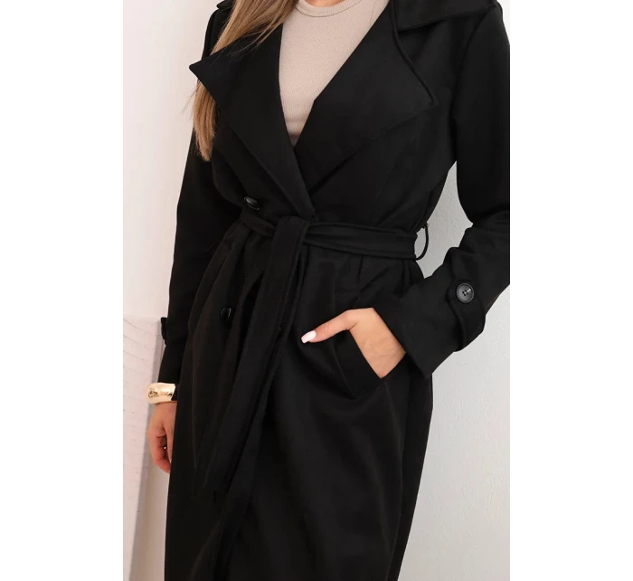 Dámský kabát Černá model 21399711 - Kesi Dámský kabát Černá model 21399711 - Kesi