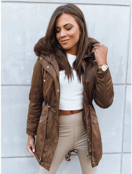 Dámská zimní bunda parka GODDESS hnědá FashionStreet TY3869