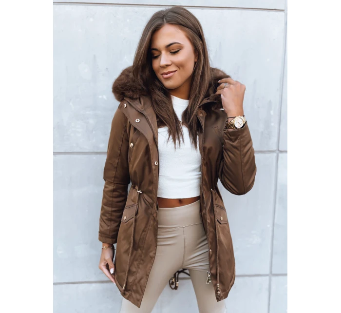 Dámská zimní bunda parka GODDESS hnědá FashionStreet TY3869